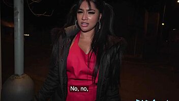 I seduced this sexy asian with fantastic tits and ass outdoors with my rizz.