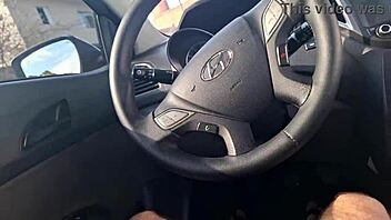 Punheta No CARRO E Buscando Informação De PAU DURO!