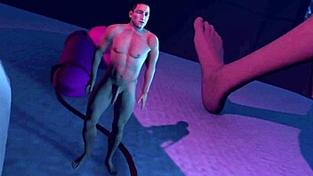 Night-time giantess anal vore with huge toys