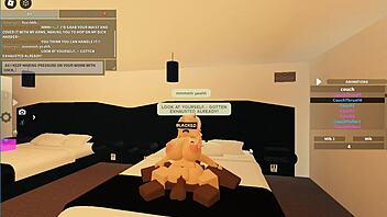 Blonde Takes Big Black Cock In Roblox Porn