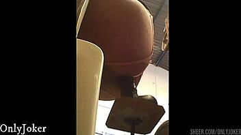 Skinny Amateur Worships Big Cock in Homemade Anal with Toys