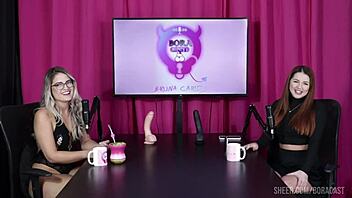 Watch Malu Paz compilations on Bora Cast with Bruna Carlos in sheer red