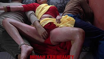 Indian stepmom teaches desi massage in Hindi.