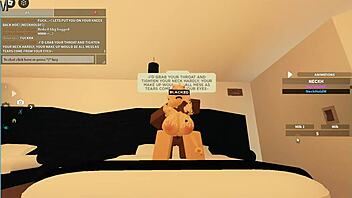 Blonde Takes Big Black Cock In Roblox Porn