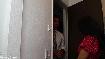 Your boss lets you cum inside her to keep your job!