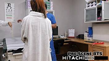 lesbian ditria rose gets mandatory hitachi orgasms