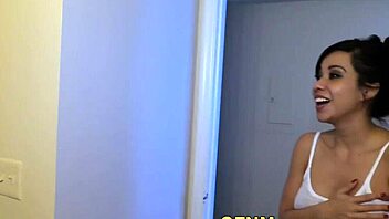 Busty Babe Tugs Monster Cock In CFNM Scene