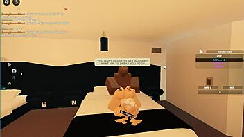 Blonde Takes Big Black Cock In Roblox Porn