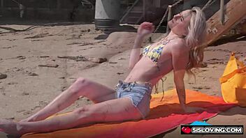 Thea Summers Rubs Stepbro's Cock To Show Gratitude With Fingering And Choking!