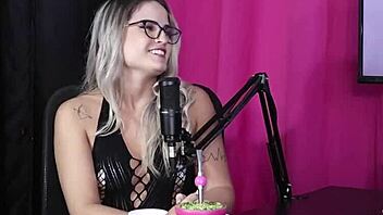 Watch Malu Paz compilations on Bora Cast with Bruna Carlos in sheer red