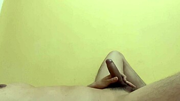 hot cum eruption in tight asshole during solo masturbation