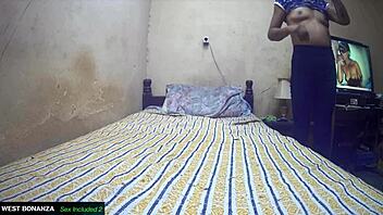 Girl Marianna takes a hot load into her mouth - blowjob with cum in mouth