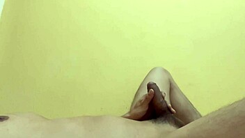 hot cum eruption in tight asshole during solo masturbation