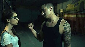 Petite teen contrasts innocence with wild riding