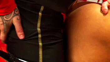 Christine Love and friend in sapphic pantyhose sex with gaping pussies