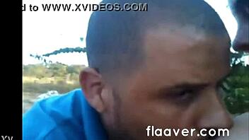 Latina babe greeted with huge cock threesome at hotel.