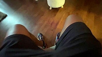 yo, two hot sluts sharing one big black cock for messy facials