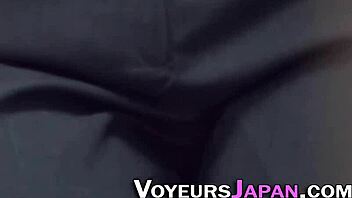 japanese teen 18+ caught masturbating in public spot