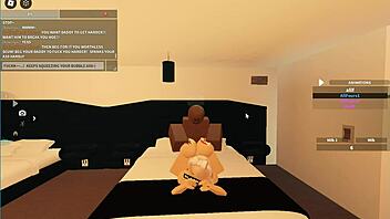 Blonde Takes Big Black Cock In Roblox Porn