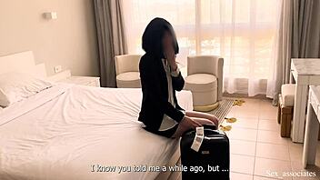 Servicing Boss's Cock On Business Trip, Clothes Ripped, Ass Destroyed