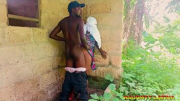 Quickie With BBW Step Mother Latiff In Backyard!