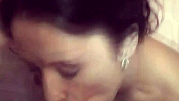 Surprising a cute teen with a big surprise in her tight pussy