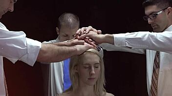 Pretty Mormon Wife Instructs Amateur Girl To Show What She Can On Big Strap-On