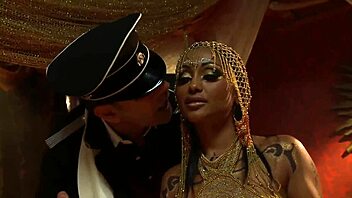 indian babe wears costume for a quick scene