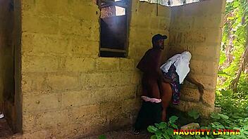 Quickie With BBW Step Mother Latiff In Backyard!