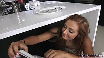 I watch the cute teen masturbate before joining the hot blonde in an anal threesome