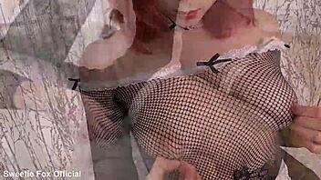 fox maid gets hard doggy anal in torn tights