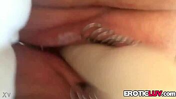 hey, watch me toy my pierced pussy. this horny babe’s homemade play is wild.