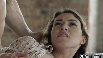 i watch my babe get her gaping ass sprayed with sperm from a monster cock cumshot in hardcore action