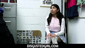 Penelope Woods begs cop for release with blowjob and handjob!