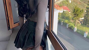 Latina chick Lilly cleans then gets her big Latin ass fucked hard