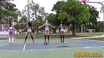 girls licking each other's pussies in a group