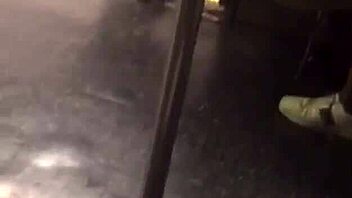 Big Ass Teen Groped on Train by Voyeur.