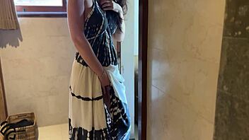 Homemade video of a blowjob in the shower leading to orgasm.