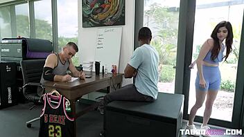 nicole rae takes that monster bbc deep in her throat