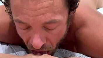 Emma Hix and Brad Newman are having romantic oral sex