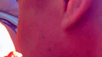 Ebony swallows big black cock cum in car.