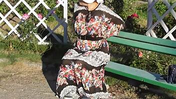 i can’t stop flashing my hairy mature pussy in public