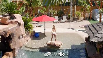 tiny4k little flexible lilly ford wet wild ride with danny mountain