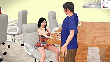 Jasmine Ko bent over in the office 😏