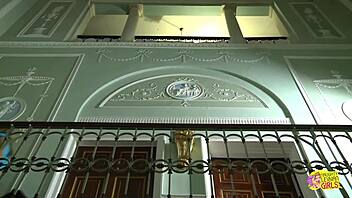 blonde milf gets horny seeing brunette masturbate 😏