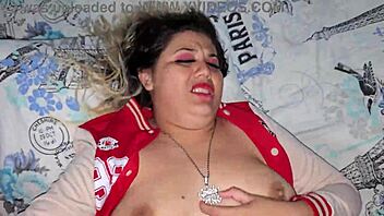 blonde college student gets intensely fucked in her baseball jacket