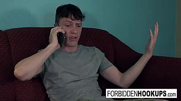 busty brunette and step-brother fuck