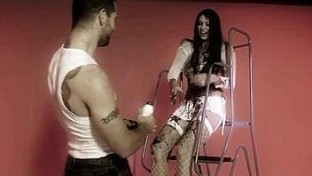 Naughty Brunette Plays With Dark Oil And Fucks Doggy Style!