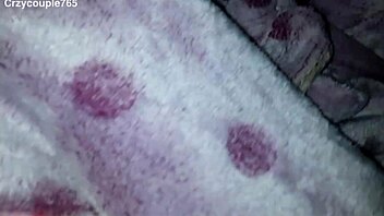 young wife in stockings enjoys intimate moment