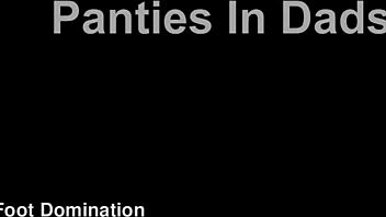 fetish in dads car, panties and footjob